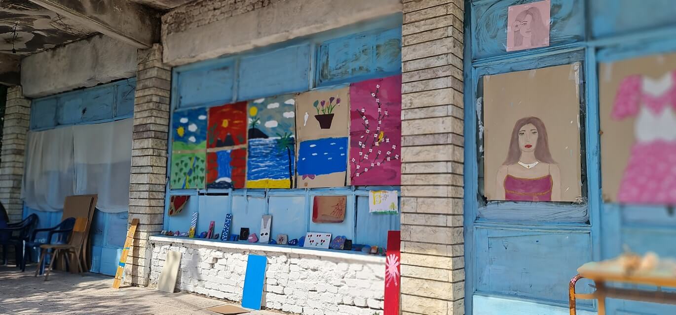 Εικαστική δραστηριότητα με τα παιδιά της Γοραντζής