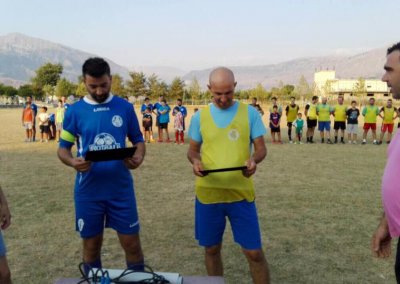 20 Αυγούστου 2017. Aγώνας ποδοσφαίρου για φιλανθρωπικό σκοπό μεταξύ των ομάδων Δερβιτσάνης και Τεριαχατιού